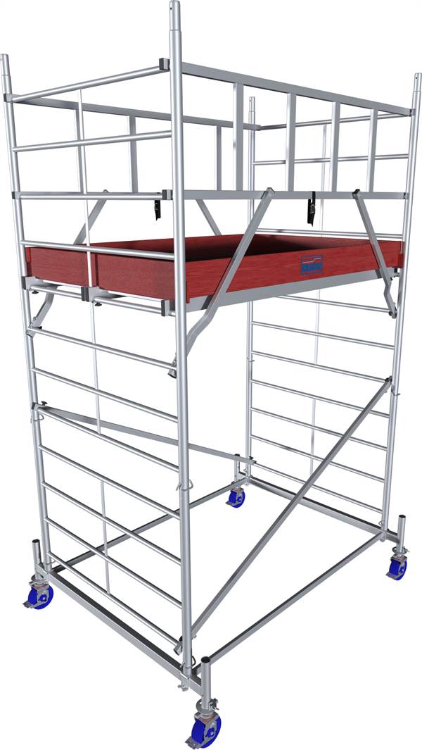 Alu-premični oder KRAUSE® MONTO® PROTEC® XXL dim. 2,00x1,20m, delovna višina 4,30m, Z945112