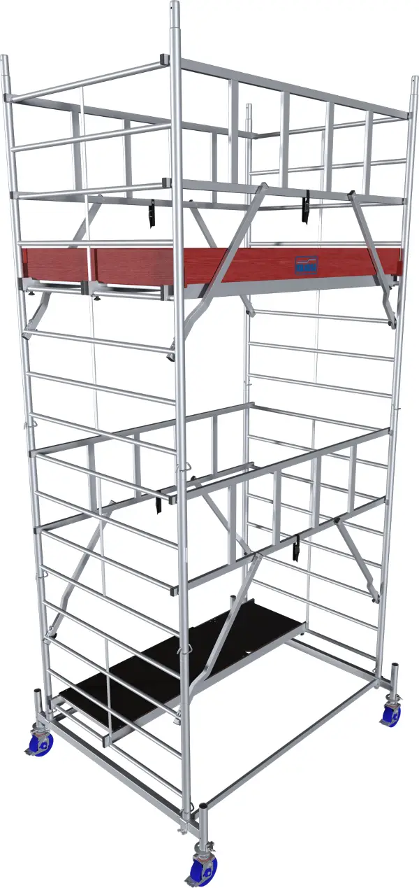 Alu-premični oder KRAUSE® MONTO® PROTEC® XXL dim. 2,00x1,20m, delovna višina 5,30m, Z945129