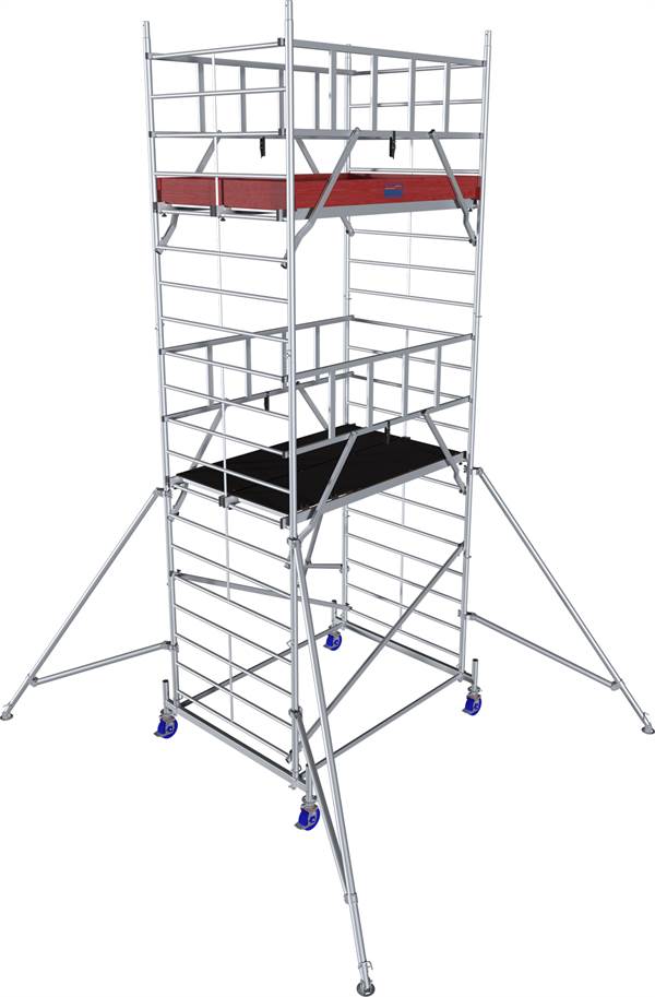 Alu-premični oder KRAUSE® MONTO® PROTEC® XXL dim. 2,00x1,20m, delovna višina 6,30m, Z945136