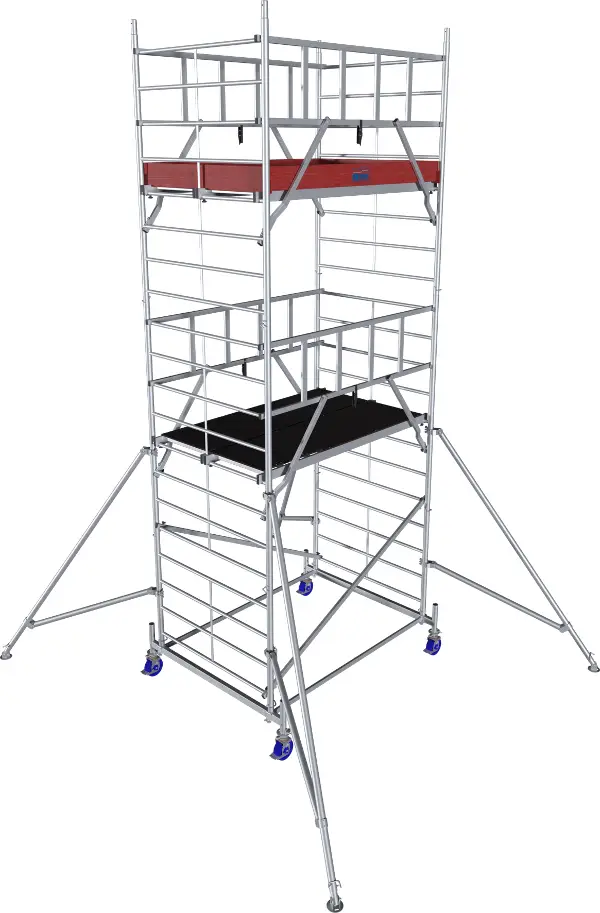 Alu-premični oder KRAUSE® MONTO® PROTEC® XXL dim. 2,00x1,20m, delovna višina 6,30m, Z945136