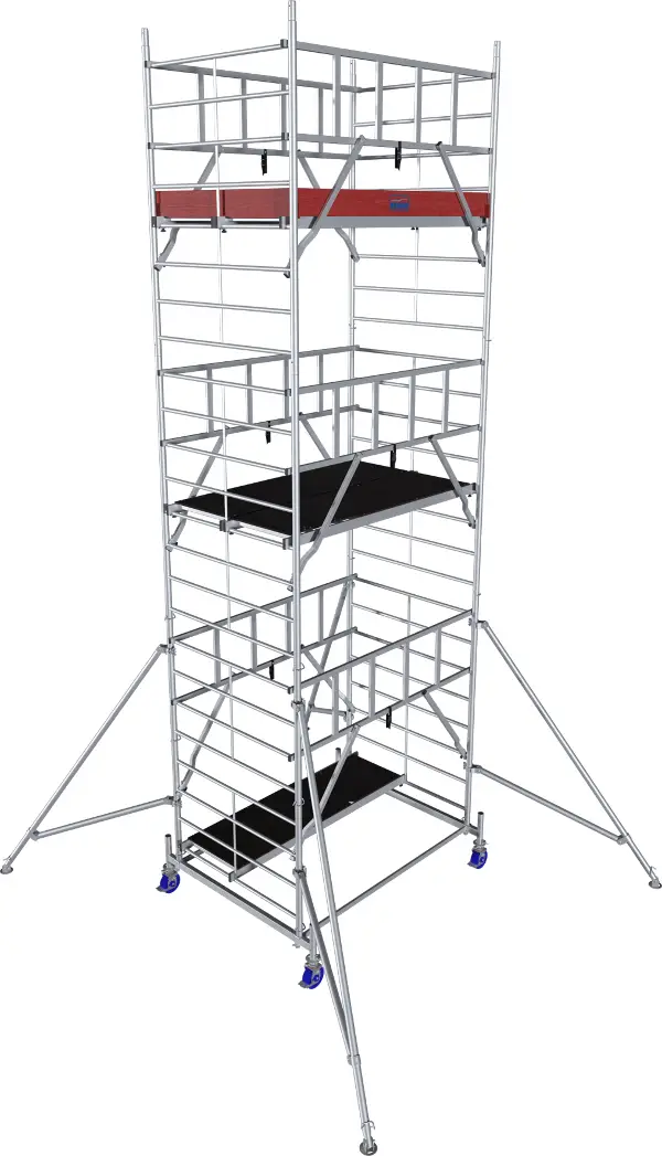 Alu-premični oder KRAUSE® MONTO® PROTEC® XXL dim. 2,00x1,20m, delovna višina 7,30m, Z945143