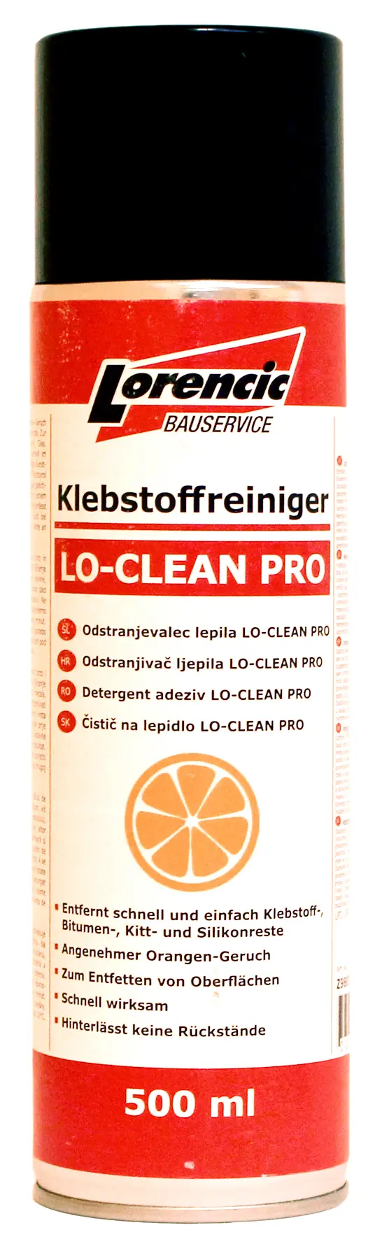=§= Odstranjevalec lepila LO-CLEAN PRO 500ml 12kos/kart 75kart/pal, Z980702LO