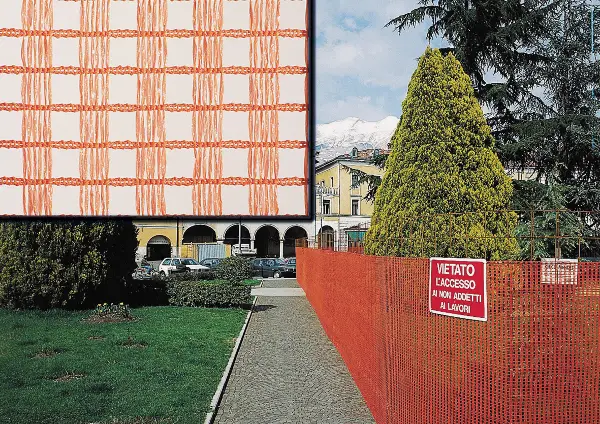 Gradbiščna zaščitna mreža Austronet 350 oranžna širina 180cm, 50m/rola 35rol/paleta, ZA350180