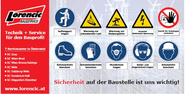 Zastirna mreža "Pozor Gradbišče" 340x173cm, digitalni tisk, AIRMESH 130g, ZAIRMESH2150LO