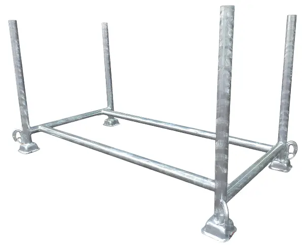 Stojalo za podpornike 144x71x71cm pocinkano, kapaciteta 50 podpornikov, ZCONT4Z