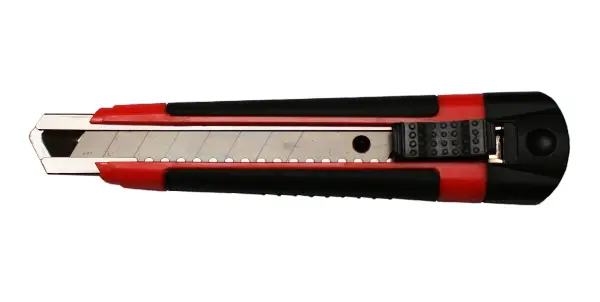 Univerzalni nož PROFI 18mm, rdeč, iz kovine, samoaretiranje, P12, ZCU18PROLO