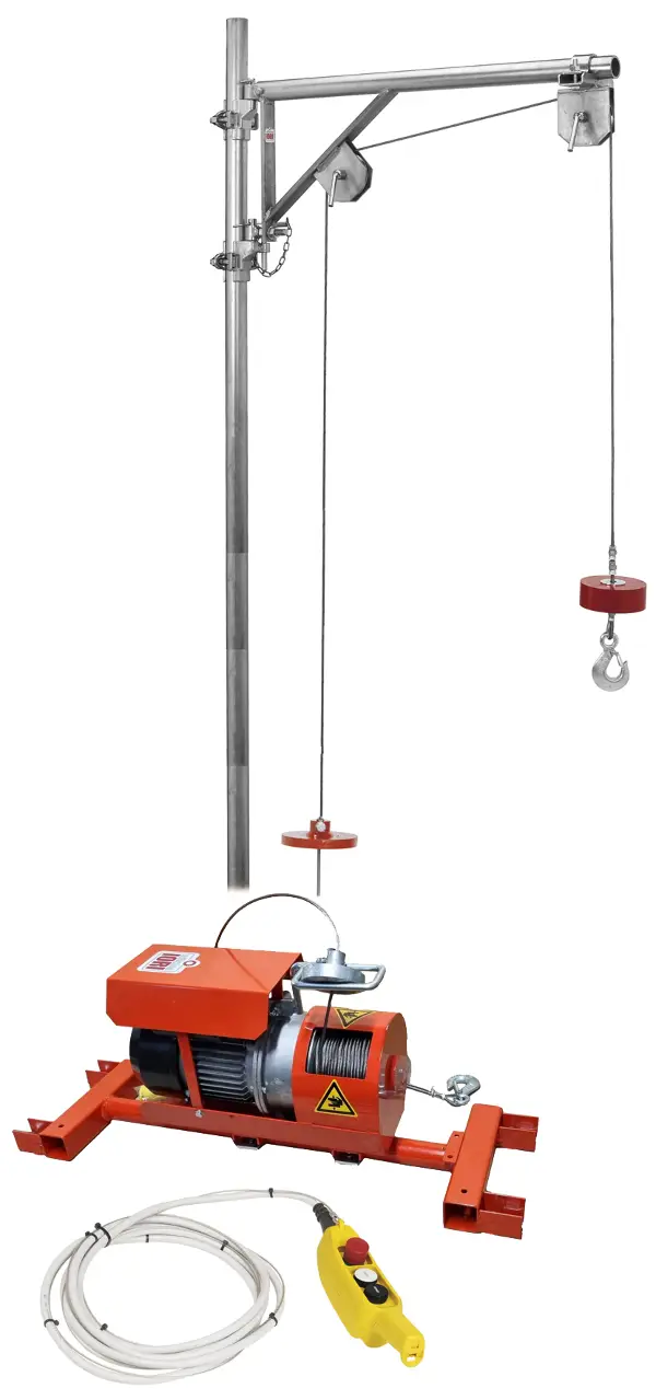 Dvigalo IORI DM200ITLTT 230V, nosilnost 200kg, dolžina vrvi 50x2m, ZDM200ITLTT