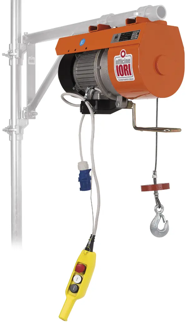 Konzolno dvigalo IORI DM200I VELOX 230V nosilnost 200kg, jeklena vrv 40m, ZDM200IV