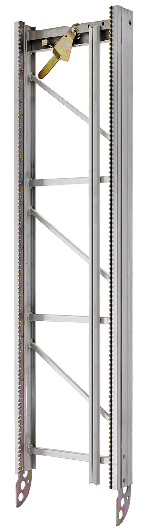 Lestveni element 2m za GEDA 200Z, z zobato letvijo, vodilom za kabel in zapiralom, ZG2506