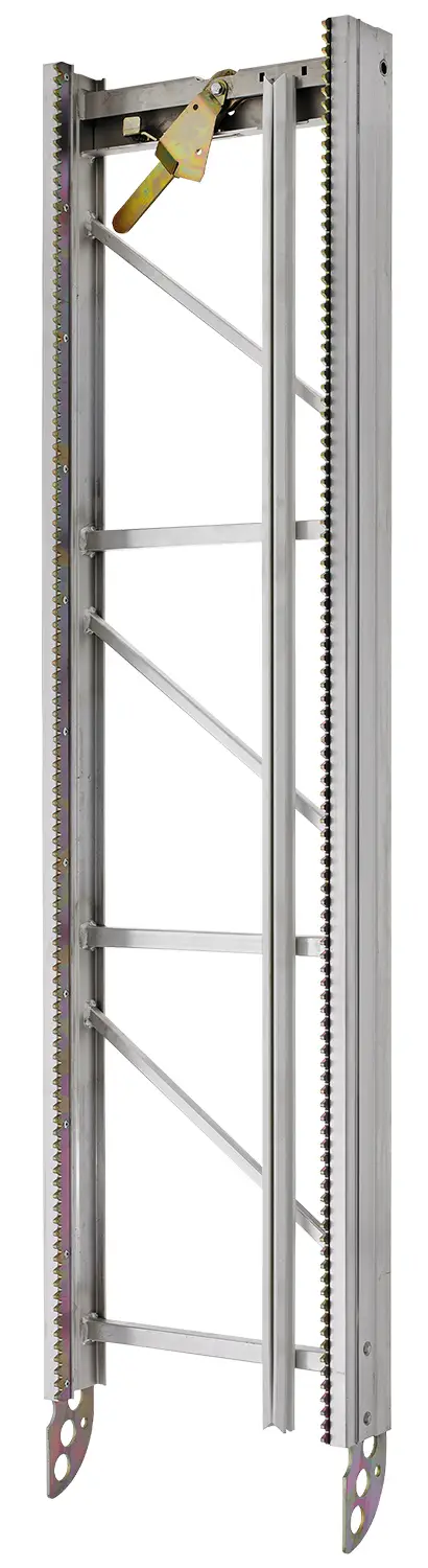 Lestveni element 2m za GEDA 200Z, z zobato letvijo, vodilom za kabel in zapiralom, ZG2506