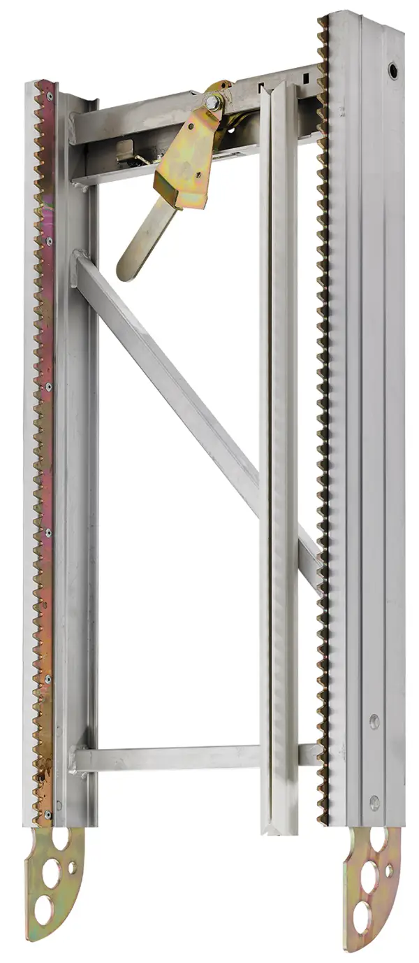 Lestveni element 1m za GEDA 200Z, z zobato letvijo, vodilom za kabel in zapiralom, ZG2507