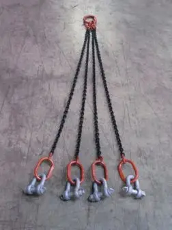 Obešalo iz verige 4-delno 1,6m premer 7mm, nosilnost 2000kg za 10731 delovno košaro, ZKG107303