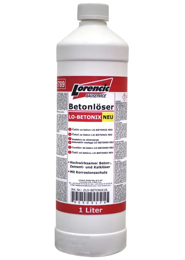=§= Sredstvo za odstranjevanje betona LO-BETONIX NEU 1liter P12 40kart/pal, ZLO-BETONIX1N