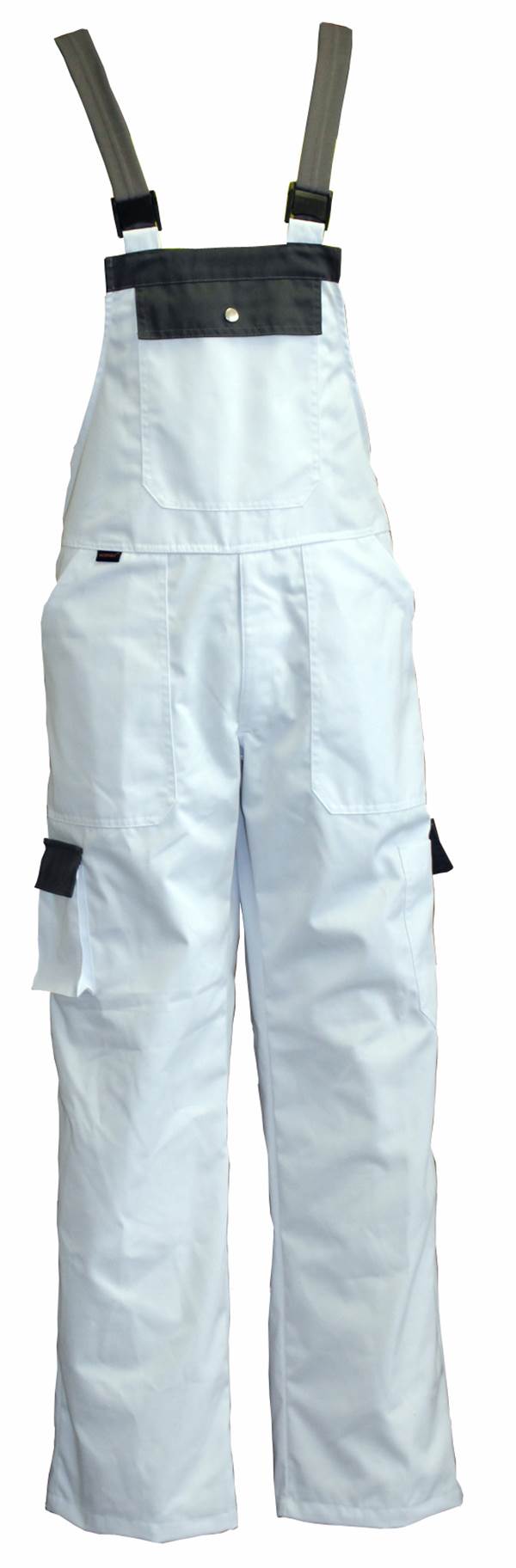 Hlače z naramnicami LO-PROTEC belo/sive 245 g/m² vel. 54 P5, ZLO-PROTEC-LH54