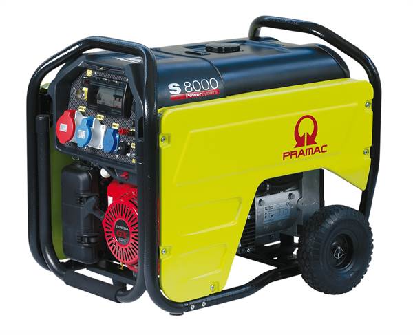 Elektro agregat/bencin PRAMAC S 8000 THB, 7,0kVA/400-230V, ZS8000THB