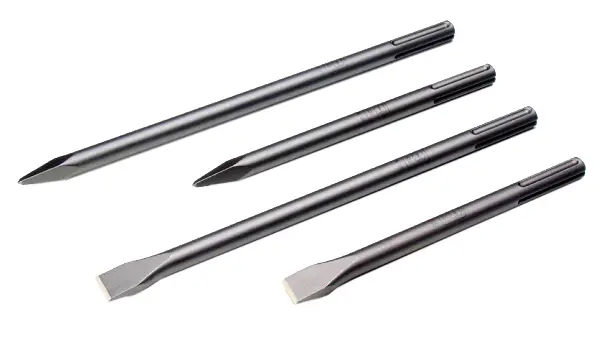 Set koničastih in ploščatih dlet DEWALT® SDS-Max 4kos/paket, ZSDSMAXSET-QZ