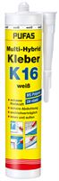 Multi-Hybrid-Kleber K16 weiß 290ml 12Stk/Kart 104Kart/Pal, Z016101000