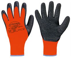 Handschuh Schrumpf-Latex RASMUSSEN EN388+EN511, orange/schwarz, Gr. 9, VPE60, Z024009