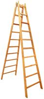Holzleiter 10 Sprossen 3,15x0,76x0,165m ÖNORM EN 131, Z10-1