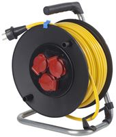 Kunststoff-Kabeltrommel 3x1,5 25m Kabel K35 3SSD IP44 Spritzwassersch., Z10136