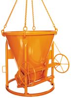 Silos za beton 1011H.12, 1000l stožčast z ročnim kolesom za odpiranje, Z10800H