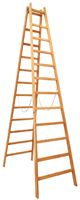 Holzleiter 12 Sprossen 3,75x0,84x0,165m ÖNORM EN 131, Z12-1