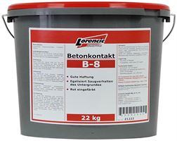 Betonkontakt B - 8 rdeča barva 22kg/vredo 24veder/pal - nevarnost zamrznitve, Z1222