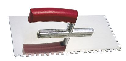 Gladilka 280x130x0,7mm E4 nerjaveča, upognjen ročaj, nazobčana P33, Z1701804