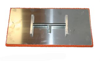 Aluminijasta zaribalka z oranžno peno 400x200mm, brez ročaja P50, Z1950000