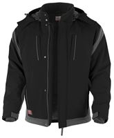 Zimska-Softshell-Jakna QUALITEX PRO, črno/siva, vel. L, P10, Z201045L