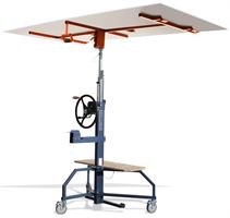 Plattenlift EDMAPLAC 450 für Gipskartonplatten, 80kg Tragfähigkeit, 4500mm Hubhöhe, Z267355
