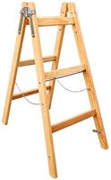 Holzleiter 3 Sprossen 1,05x0,48x0,135m ÖNORM EN 131, Z3-1