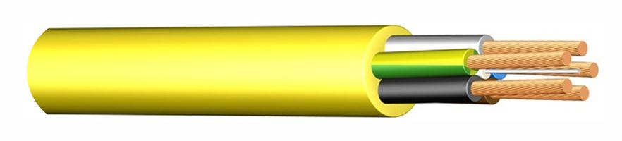 Specialen-PVC-gradbeni kabel 5x6,0 N07V3V3-F z napisom 50m/rola, Z30156