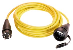 Gradbeni kabel 3x1,5 25m AT N07V3V3-F s šuko vtikačem in šuko vtičnico 16A, Z3152516