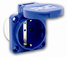 Montažna vtičnica šuko 105-0b IP54 50x50 16A 2P+E modra, Z3220