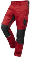 Bundhose QUALITEX IND, rot/anthrazit, 250 g/m², Gr. 52, Z42014-RABH52