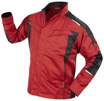 Bundjacke QUALITEX IND, rot/anthrazit, 250 g/m², Gr. S, Z43014-RABJS