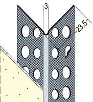 Aluminjasti kotnik 90° 23x23mm 2,50m/palica 50palic/vez 136vez/pal, Z49779250