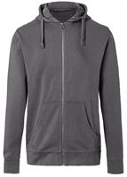 Kapuzen-Sweatjacke KÜBLER SHIRTS anthrazit 320 g/m², UV-Schutz UPF 50+, Gr. M, Z523697M