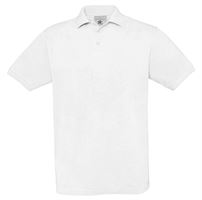 Polo majica Piqué SAFRAN, bela, 180 g/m², vel. XL, P10, Z54942XL