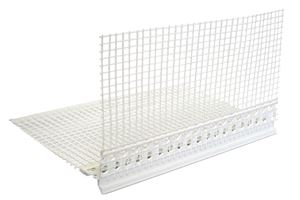 Odkapni PVC profil z armirno mrežo 10x15cm, L =2,50m, P25=62,5m 48kart/pal., Z6485302LO