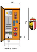 Gradbena elektro omara OÖ M-AVEV 35/11-3/V1/HS/A, Z690000014