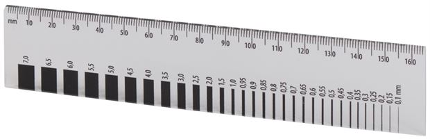 Spaltlineal 16,5cm, Z700000