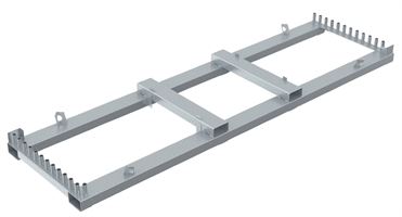 Transportna paleta TP 25, dim. 3,55x1,18m za 25 elementov mobilne ograje, Z7021143