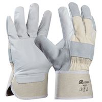 Handschuh WORKER Rindsvollleder, ca. 1mm, EN388, gummierte Stulpe, Gr. 10,5, VPE12/120, Z709207