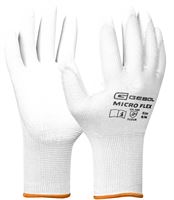 Montagehandschuh NANO FLEX, weiß, nahtlos, EN388, Gr. 8, VPE12/120, Z709242