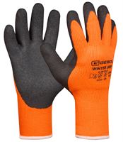 Handschuh WINTER GRIP, orange/schwarz, Mittelstrick, nahtlos, EAN388+511, Gr. 8, VPE6/72, Z709281