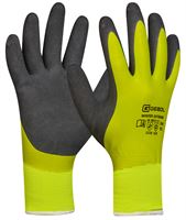 Handschuh WINTER EXTREME, gelb/schwarz, doppel beschichet, EN388+511, Gr. 9, VPE6/36, Z709381