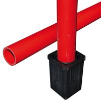 Okrogla palica iz PVC rdeča 42mm s peto za vpetje L=1,50m P10, Z760903