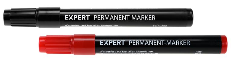 Trajni marker Lyra EXPERT rdeč 1,5-3mm debelina črte 10kos/kart, Z8412010